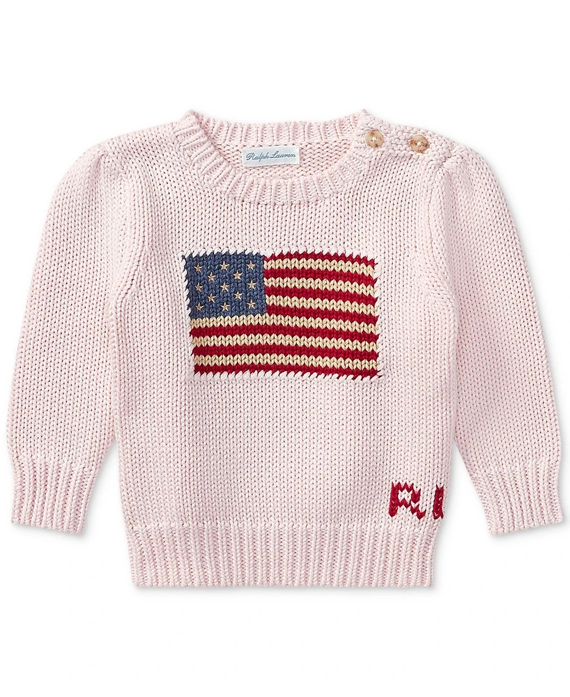 Polo Ralph Lauren Baby Girls Flag Sweater