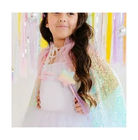 Sweet Wink Child Girl's Rainbow Sequin Cape