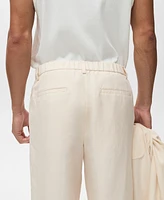 Mango Men's Linen Lyocell Suit Pants