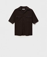 Mango Men's Pockets Viscose Shirt