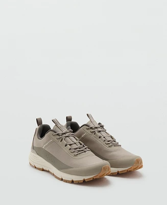 Mango Men's Lace-Up Panel Sneakers