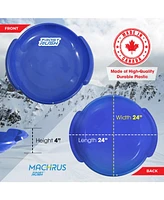 Plexalife Spiral Snow Sled with Comfortable Handles - Large Saucer Winter Snow Sled with Handles for Kids and Adults