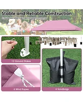 10 X 20 Ft Pop up Canopy Tent Foldable Portable Outdoor Gazebo with Carry Bag