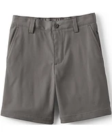 Lands' End Big Boys Husky School Uniform Active Performance Chino Shorts Above the Knee