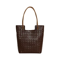 Women's The Weave Tote Bag - Mocha Brown