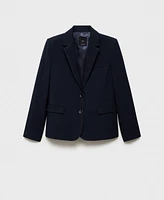 Mango Women's Pinstripe Suit Blazer