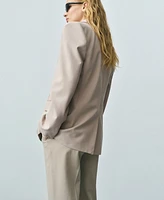 Mango Women's Structured Straight-Fit Jacket