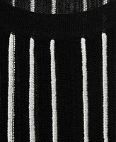 Mango Women's Striped Halter-Neck Knitted Top