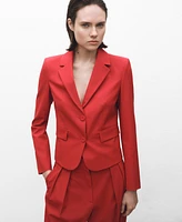 Mango Women's Wool-Blend Suit Jacket