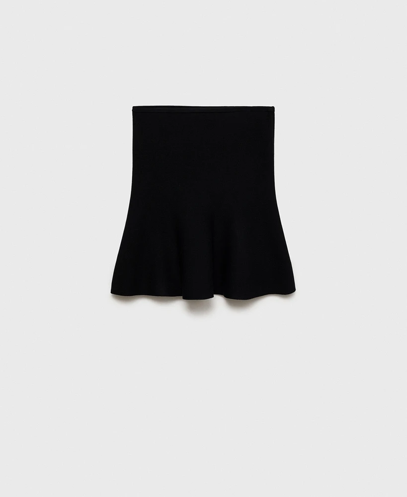 Mango Women's Fine-Knit Peplum Top
