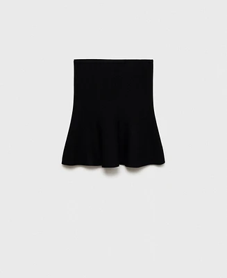 Mango Women's Fine-Knit Peplum Top