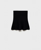 Mango Women's Fine-Knit Peplum Top
