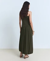 Mango Women's Asymmetrical Puffed Dress