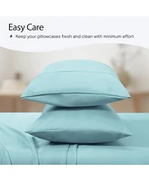 King 2PC Ultra Soft Silky Solid Performance Pillowcase Set