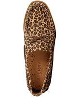 Sperry Women's Authentic Original 2-Eye Slip-On Boat Shoe - Woven brown primary