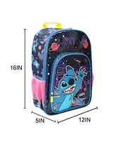 Disney's Stitch Space Character 16" Kid's Backpack For School And Travel