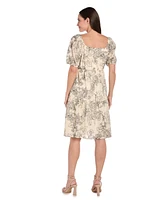 R & M Richards Petites Printed Dress