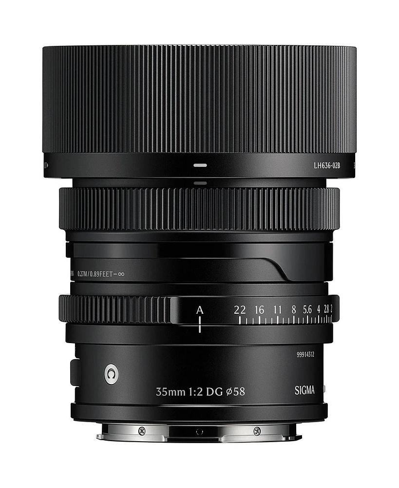 Sigma 35mm f/2 Dg Contemporary Lens for L Mount, Black
