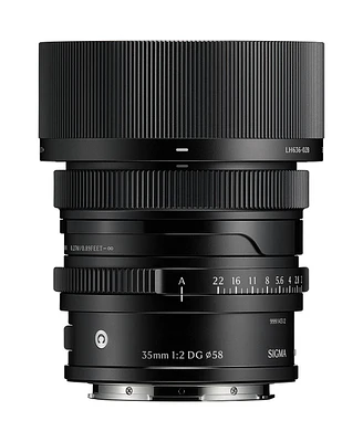 Sigma 35mm f/2 Dg Contemporary Lens for L Mount, Black