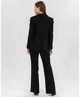 Pietro Brunelli Maternity Tailored Linen Mix Textured Harper Blazer