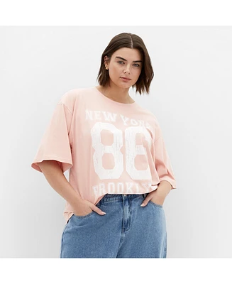 City Chic Plus Lani Oversized Tee