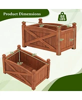 Slickblue Raised Garden Bed Drainage Holes for Patio Garden