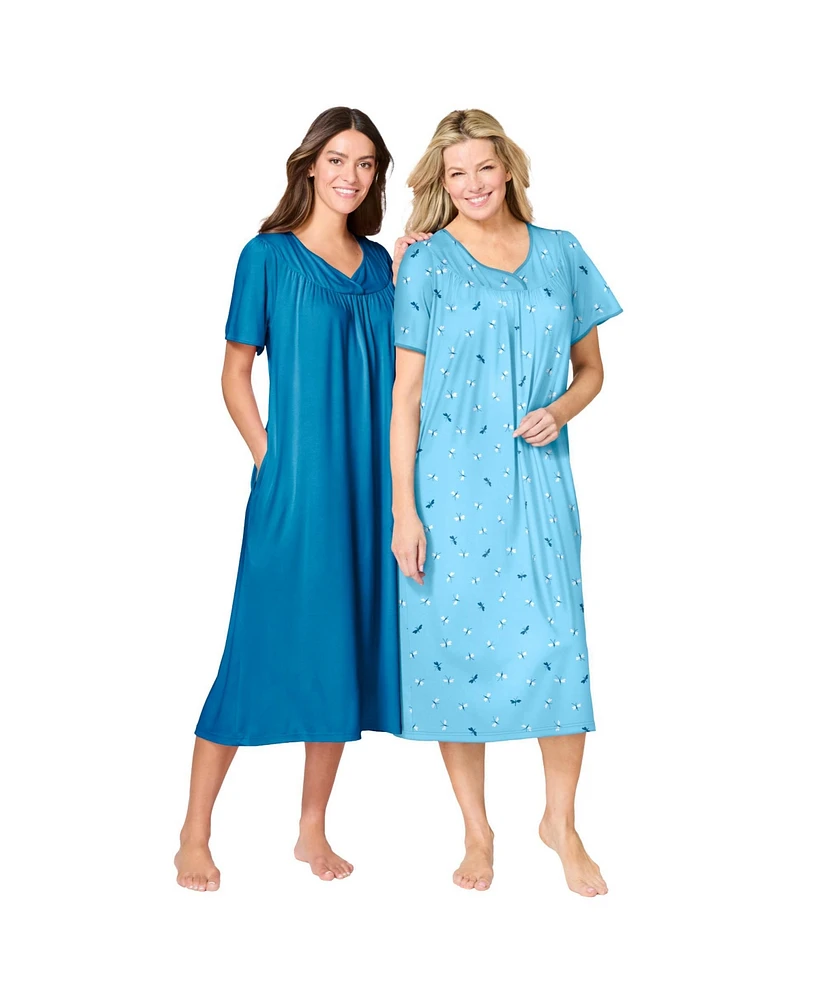 Only Necessities Women's 2-Pack Bib Gown
