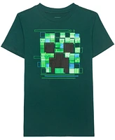 Minecraft Little & Big Boys Creeper Glitch T-Shirt