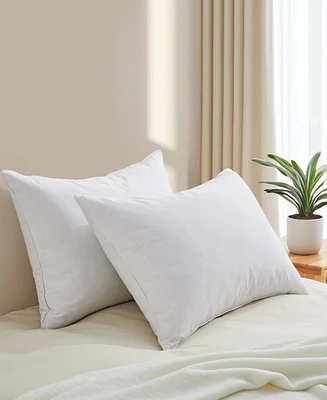 Unikome 100% Cotton Goose Down and Feather 2-Pack Pillow