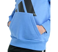 adidas Big Boys Long-Sleeve Essential Logo Fleece Pullover Hoodie