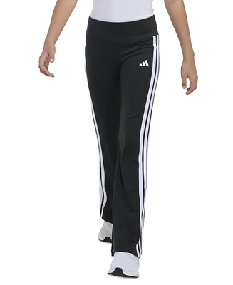 adidas Big Girls 3-Stripes Flare-Leg Pants