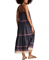 Lucky Brand Women's Embroidered Maxi Dress