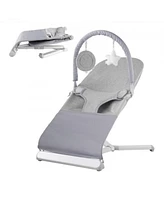 Slickblue Toddler Bouncer Folding Bouncer Seat Chair 0-9 Months with Toy Bar