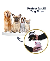 Pink & Black Ninja Love Plush Dog Toy Gift Set – with Squeaker & Crinkle Paper for Fun Play, Durable for Chewing, Perfect for Playtime and Cudd