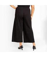 City Chic Plus Ponte Wide Leg Pant
