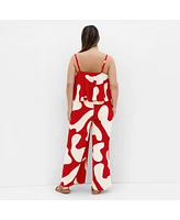 City Chic Plus Ellie Oasis Jumpsuit