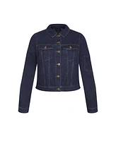 City Chic Plus Denim Jojo Jacket