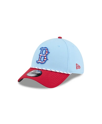 New Era Men's Light Blue/Red Boston Red Sox 2025 Fourth of July 39THIRTY Flex Hat