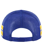 '47 Brand Men's Blue St. Louis Blues Sideband Stripes Trucker Snapback Hat