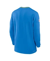 Nike Men's Powder Blue Los Angeles Chargers Coach Half-Zip Sweatshirt
