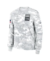Nike Women's Arctic Camo Seattle Seahawks 2024 Salute to Service Performance Long Sleeve T-Shirt