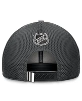 Fanatics Men's Gray Chicago Blackhawks Authentic Pro Home Ice Trucker Adjustable Hat