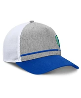 Fanatics Men's Heather Gray Seattle Sounders Fc Low Block Trucker Adjustable Hat