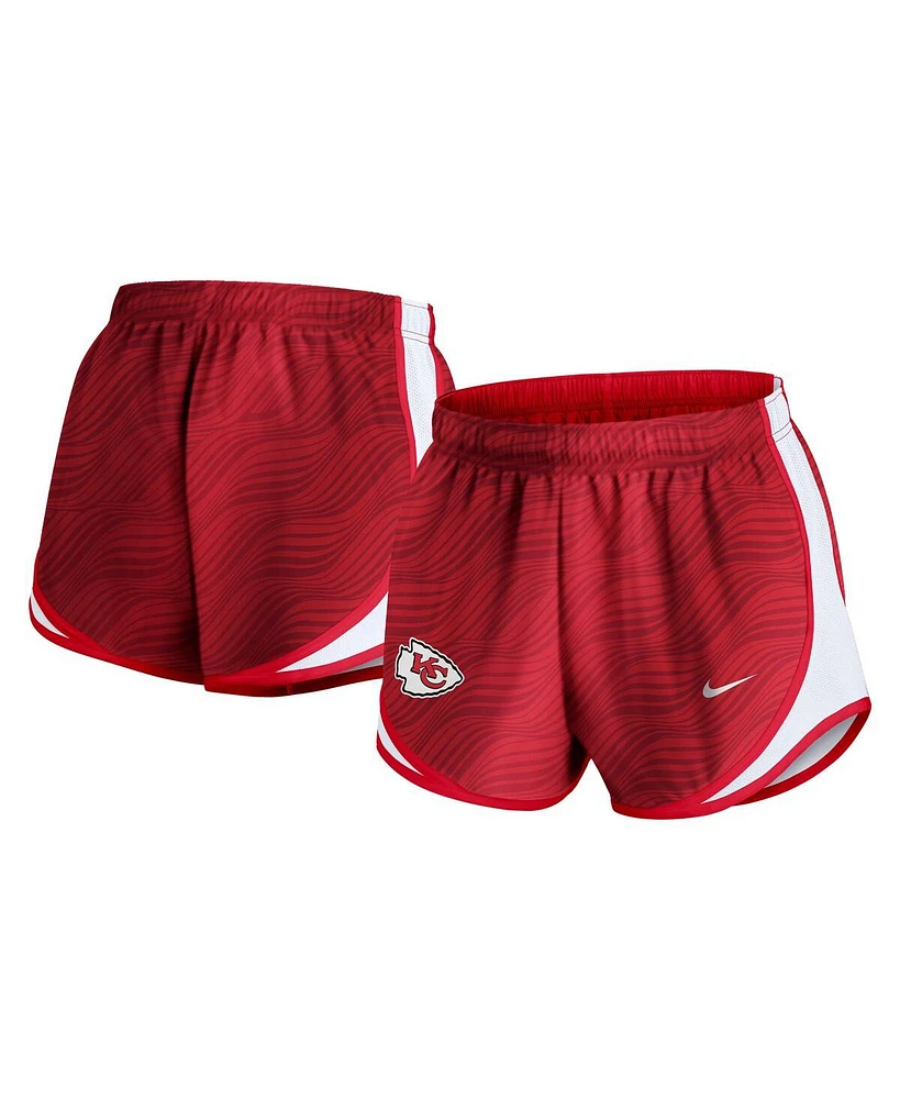 Nike Women's Red Kansas City Chiefs Tempo Performance Shorts