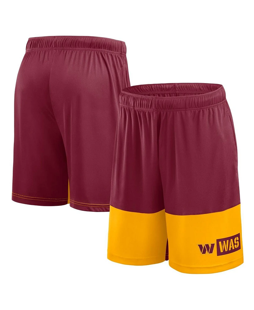 Logo Athletic Men's Burgundy Washington Commanders Best of the Shorts