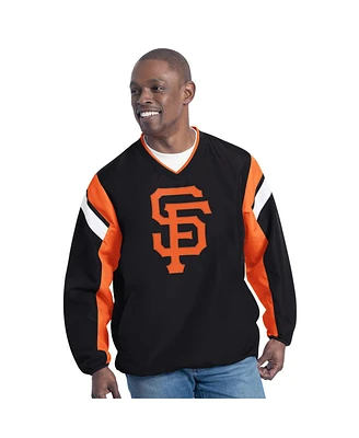 G-iii Sports by Carl Banks Men's Black San Francisco Giants Double Coverage V-Neck Pullover Sweatshirt