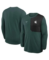 Nike Men's Green Michigan State Spartans 2025 Sideline Coach Uv Performance Long Sleeve T-Shirt