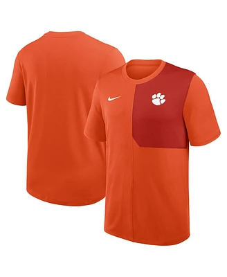 Nike Men's Orange Clemson Tigers 2025 Sideline Uv Performance Coach T-Shirt