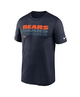 Nike Men's Navy Chicago Bears Sideline Legend Performance T-Shirt