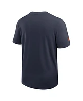 Nike Men's Navy Chicago Bears Sideline Uv Performance Coach T-Shirt